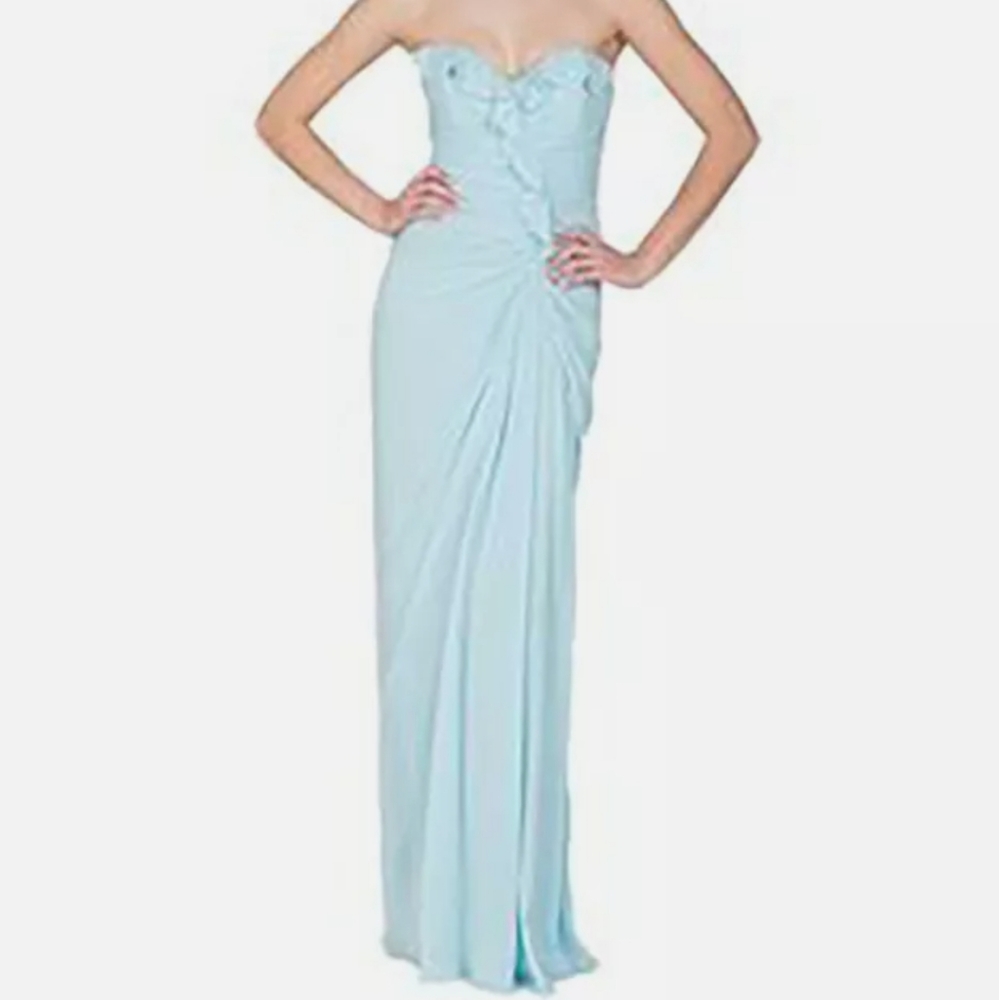 Badgley mischka sweetheart dress size 8